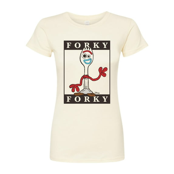 Toy Story 4 - Type Block Forky - Juniors Fitted Graphic T-Shirt