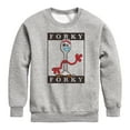 thumbnail image 1 of Toy Story 4 - Type Block Forky - Toddler & Youth Crewneck Fleece Sweatshirt, 1 of 5