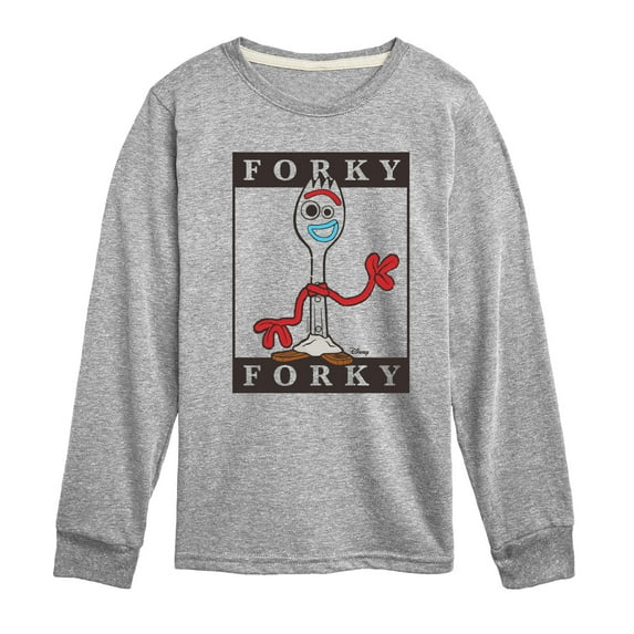 Toy Story 4 - Type Block Forky - Toddler & Youth Long Sleeve Graphic T-Shirt