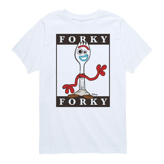 Toy Story 4 - Type Block Forky - Toddler & Youth Short Sleeve Graphic T-Shirt