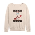 thumbnail image 1 of Toy Story 4 - Type Block Forky - Women's Lightweight French Terry Long Sleeve Shirt, 1 of 5