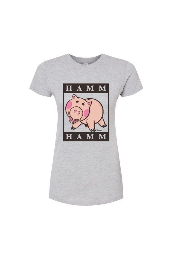 Toy Story 4 - Type Block Hamm - Juniors Fitted Graphic T-Shirt