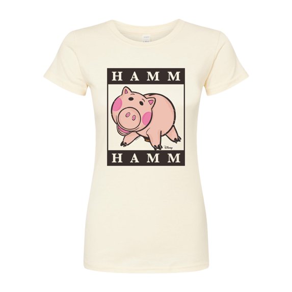 Toy Story 4 - Type Block Hamm - Juniors Fitted Graphic T-Shirt