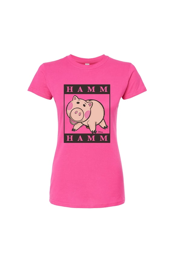 Toy Story 4 - Type Block Hamm - Juniors Fitted Graphic T-Shirt
