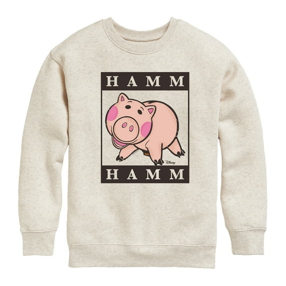 Toy Story 4 - Type Block Hamm - Toddler & Youth Crewneck Fleece Sweatshirt