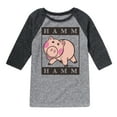thumbnail image 1 of Toy Story 4 - Type Block Hamm - Toddler & Youth Raglan Graphic T-Shirt, 1 of 4