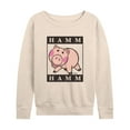 thumbnail image 1 of Toy Story 4 - Type Block Hamm - Women's Lightweight French Terry Long Sleeve Shirt, 1 of 5
