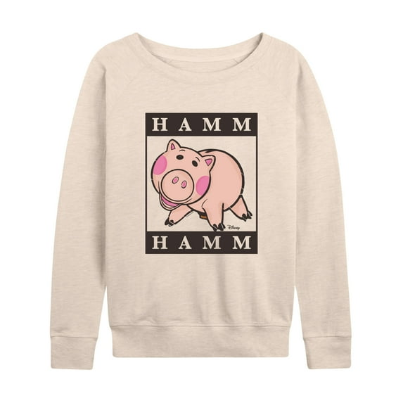 Toy Story 4 - Type Block Hamm - Women's Lightweight French Terry Long Sleeve Shirt