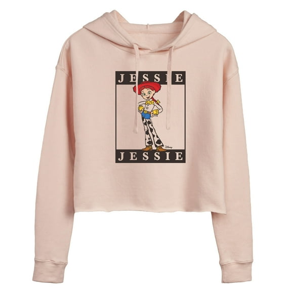 Toy Story 4 - Type Block Jessie - Juniors Cropped Pullover Hoodie