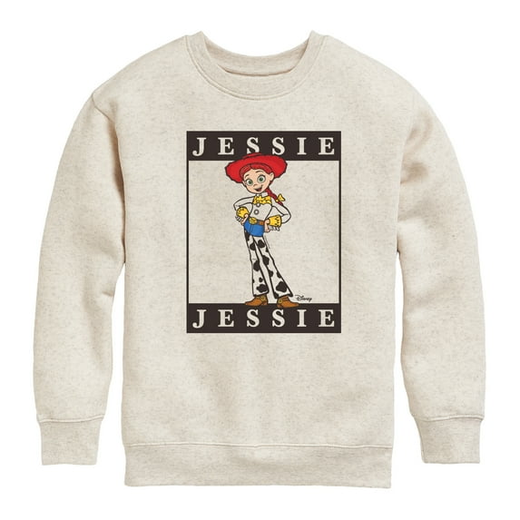 Toy Story 4 - Type Block Jessie - Toddler & Youth Crewneck Fleece Sweatshirt