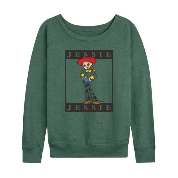 Toy Story 4 - Type Block Jessie - Women's Lightweight French Terry Long Sleeve Shirt