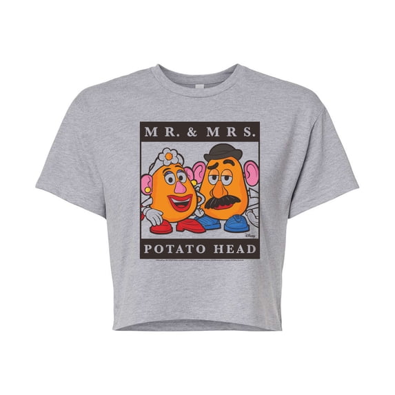 Toy Story 4 - Type Block Potato Head - Juniors Cropped Cotton Blend T-Shirt
