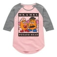 thumbnail image 1 of Toy Story 4 - Type Block Potato Head - Toddler & Youth Girls Raglan Graphic T-Shirt, 1 of 5