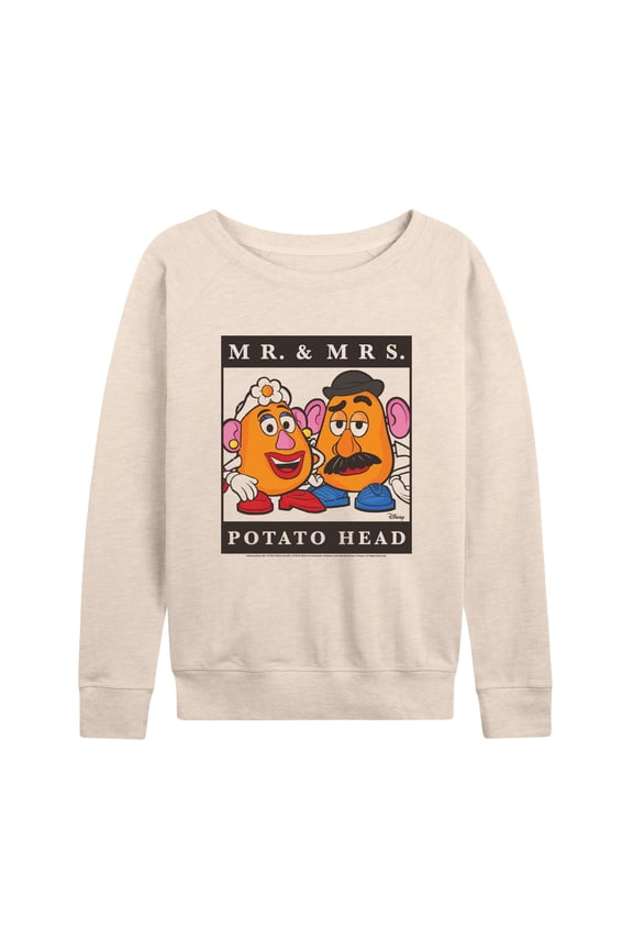 Toy Story 4 - Type Block Potato Head - Women's Lightweight French Terry Long Sleeve Shirt