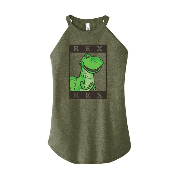Toy Story 4 - Type Block Rex - Juniors High Neck Tank Top