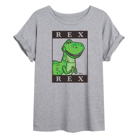 Toy Story 4 - Type Block Rex - Juniors Ideal Flowy Muscle T-Shirt