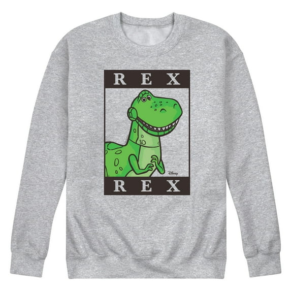 Toy Story 4 - Type Block Rex - Men's Crew Neck Fleece Pullover