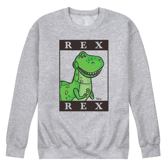 Toy Story 4 - Type Block Rex - Men's Crew Neck Fleece Pullover