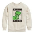 thumbnail image 1 of Toy Story 4 - Type Block Rex - Toddler & Youth Crewneck Fleece Sweatshirt, 1 of 5