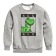 thumbnail image 1 of Toy Story 4 - Type Block Rex - Toddler & Youth Crewneck Fleece Sweatshirt, 1 of 5