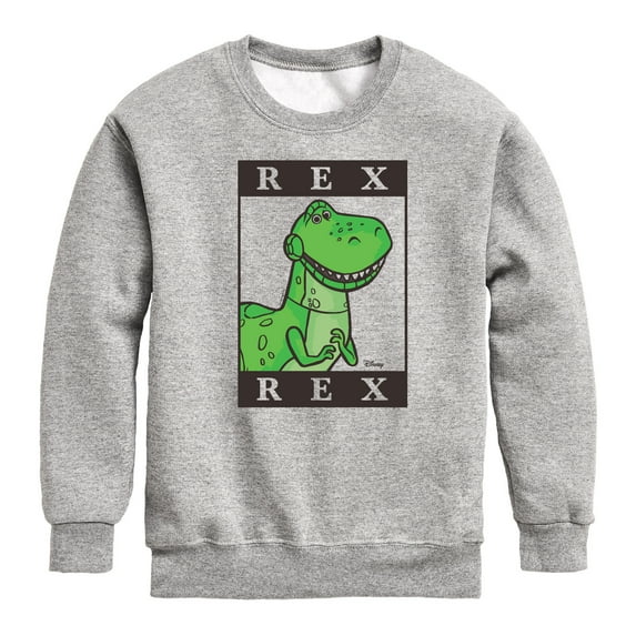 Toy Story 4 - Type Block Rex - Toddler & Youth Crewneck Fleece Sweatshirt