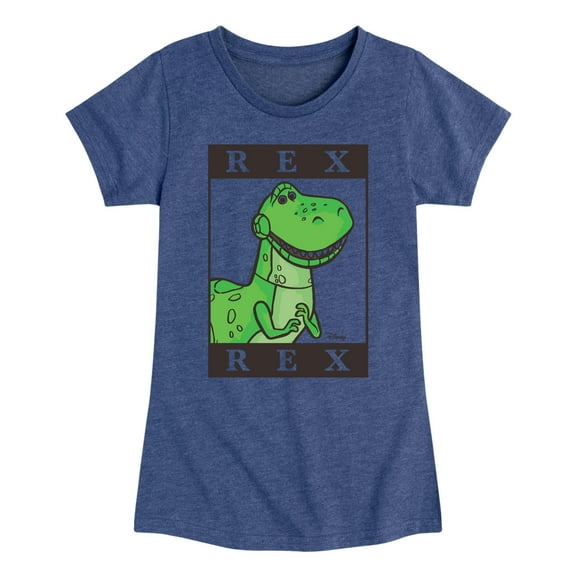 Toy Story 4 - Type Block Rex - Toddler & Youth Girls Short Sleeve Graphic T-Shirt