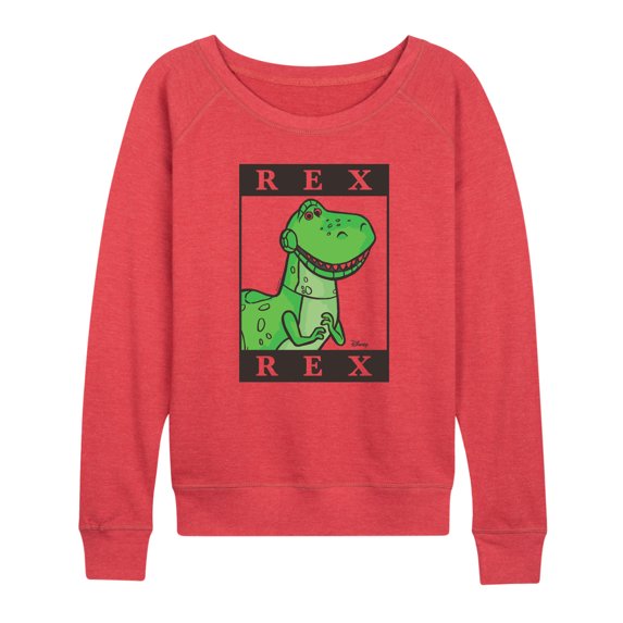 Toy Story 4 - Type Block Rex - Women's Lightweight French Terry Pullover