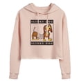 thumbnail image 1 of Toy Story 4 - Type Block Slinky - Juniors Cropped Pullover Hoodie, 1 of 5