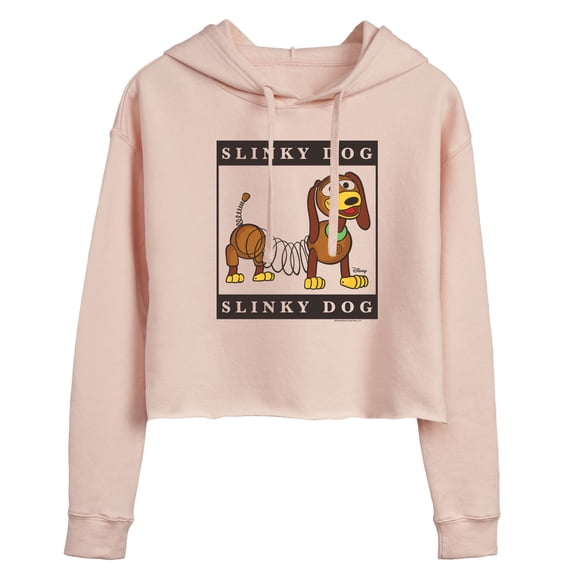 Toy Story 4 - Type Block Slinky - Juniors Cropped Pullover Hoodie