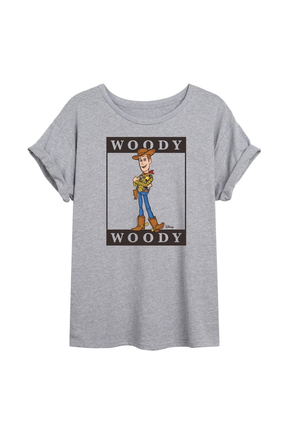 Toy Story 4 - Type Block Woody - Women's Oversized T-Shirt