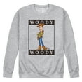 thumbnail image 1 of Toy Story 4 - Type Block Woody - Men's Crew Neck Fleece Pullover, 1 of 5