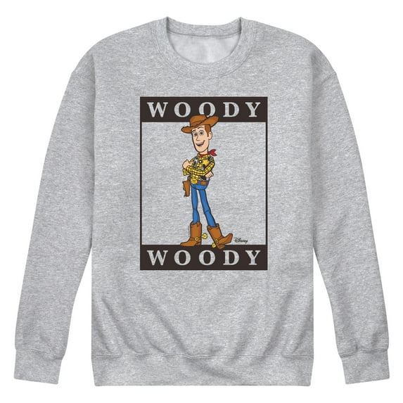 Toy Story 4 - Type Block Woody - Men's Crew Neck Fleece Pullover