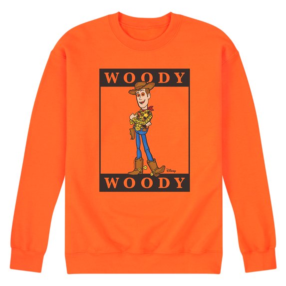 Toy Story 4 - Type Block Woody - Men's Crew Neck Fleece Pullover