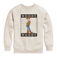 thumbnail image 1 of Toy Story 4 - Type Block Woody - Toddler & Youth Crewneck Fleece Sweatshirt, 1 of 5