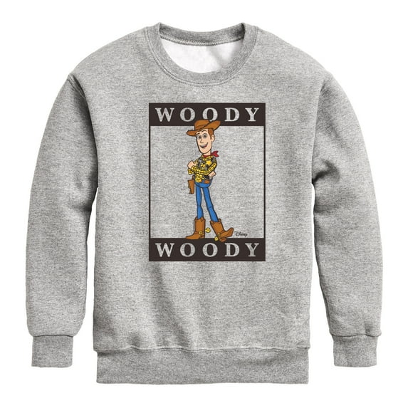 Toy Story 4 - Type Block Woody - Toddler & Youth Crewneck Fleece Sweatshirt