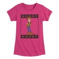 thumbnail image 1 of Toy Story 4 - Type Block Woody - Toddler & Youth Girls Short Sleeve Graphic T-Shirt, 1 of 5