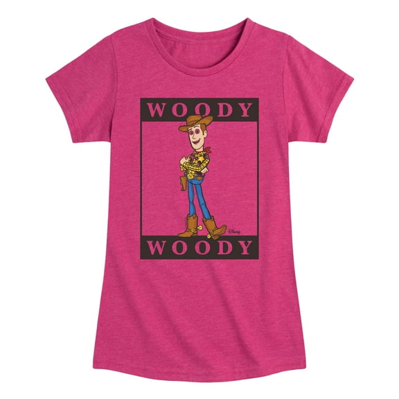 Toy Story 4 - Type Block Woody - Toddler & Youth Girls Short Sleeve Graphic T-Shirt