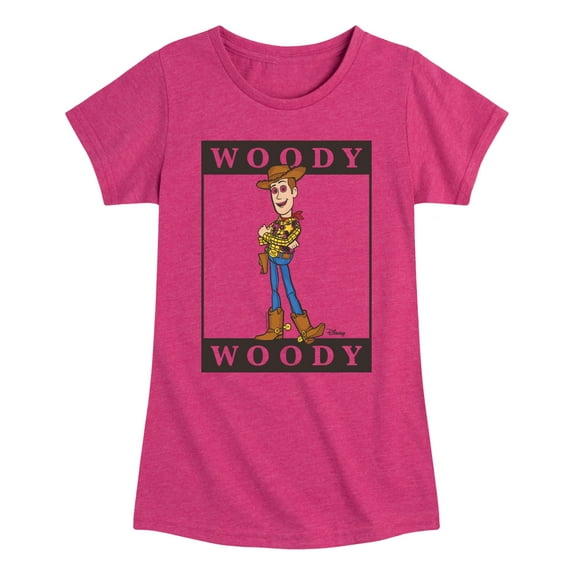 Toy Story 4 - Type Block Woody - Toddler & Youth Girls Short Sleeve Graphic T-Shirt