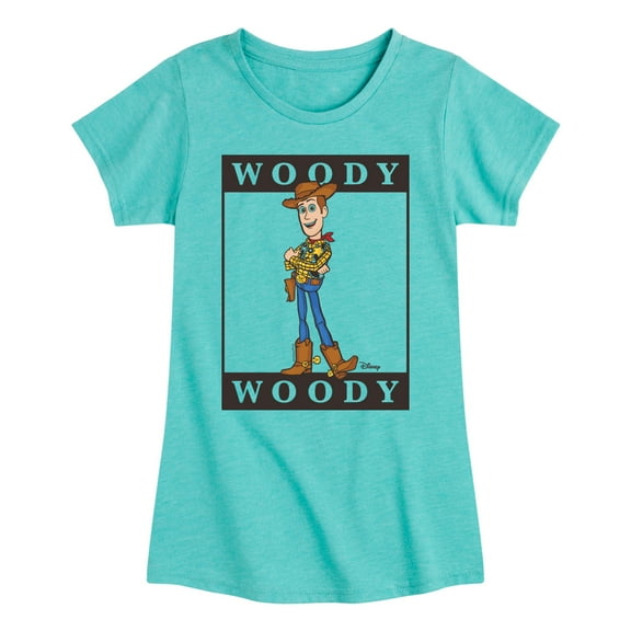 Toy Story 4 - Type Block Woody - Toddler & Youth Girls Short Sleeve Graphic T-Shirt