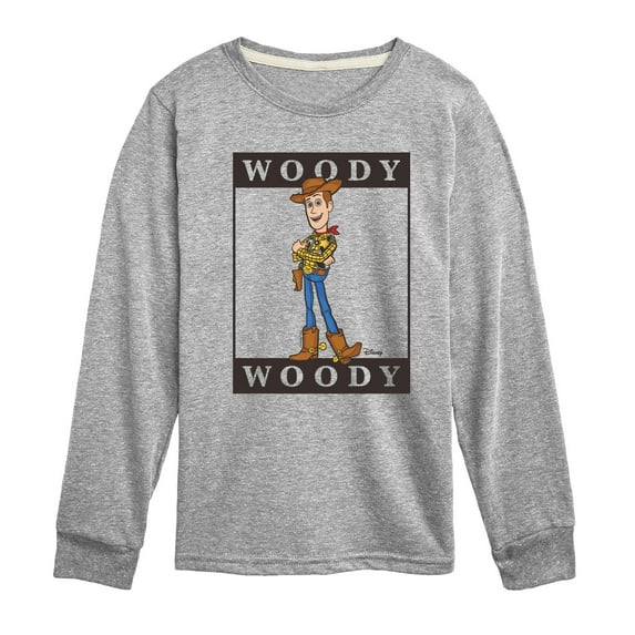 Toy Story 4 - Type Block Woody - Toddler & Youth Long Sleeve Graphic T-Shirt