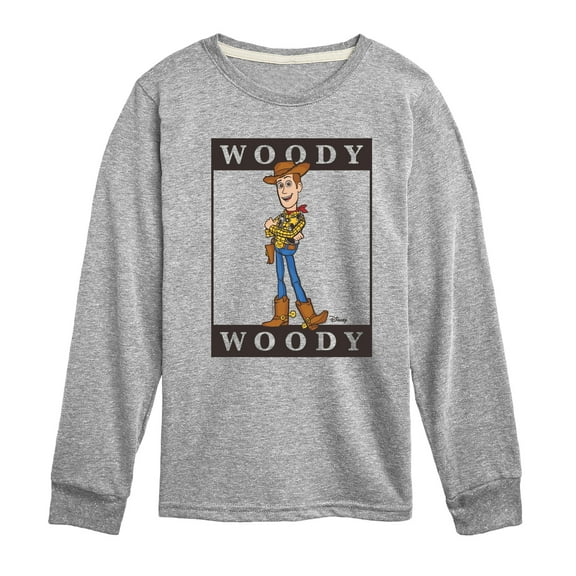 Toy Story 4 - Type Block Woody - Toddler & Youth Long Sleeve Graphic T-Shirt