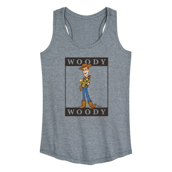 Toy Story 4 - Type Block Woody - Women's Racerback Tank Top