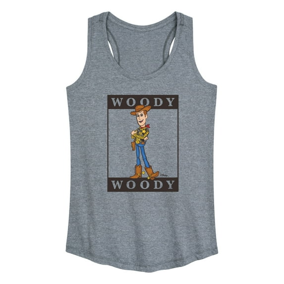 Toy Story 4 - Type Block Woody - Women's Racerback Tank Top
