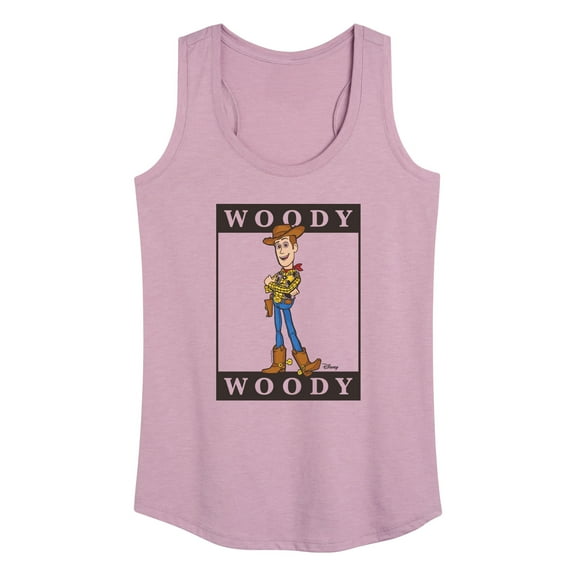 Toy Story 4 - Type Block Woody - Women's Racerback Tank Top