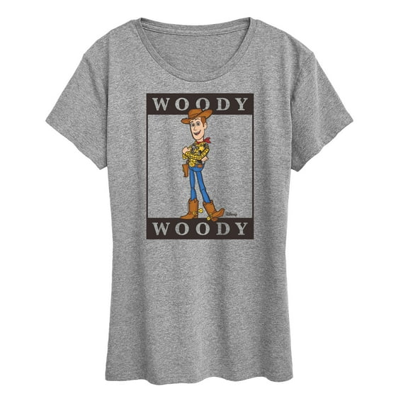 Toy Story 4 - Type Block Woody - Women's Short Sleeve Graphic T-Shirt