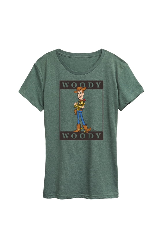 Toy Story 4 - Type Block Woody - Women's Short Sleeve Graphic T-Shirt