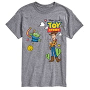 Toy Story - Woody And Alien Western Mens Short Sleeve Graphic T-Shirt
