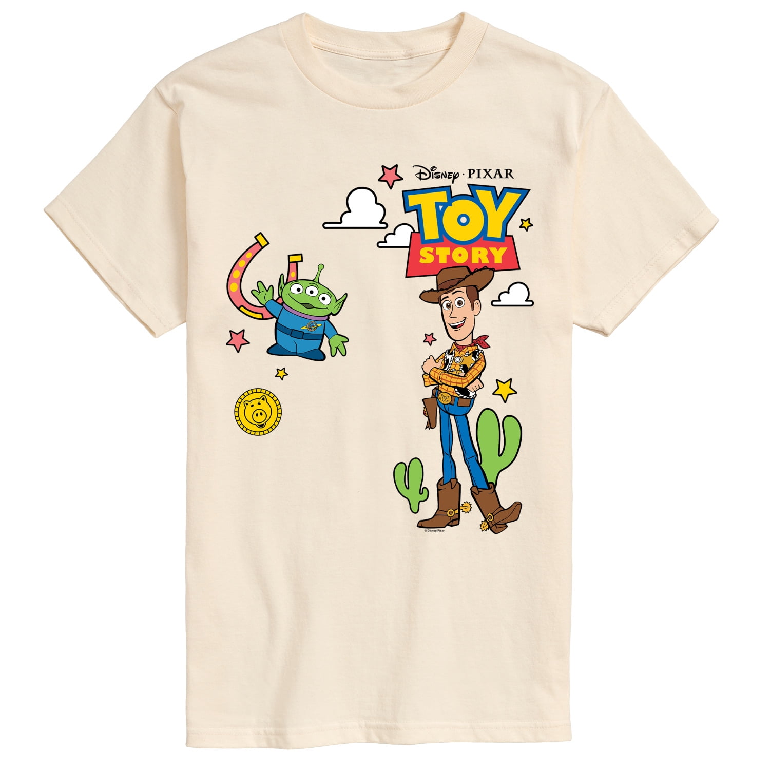 Toy Story 4 - Woody And Alien Western - Men's Short Sleeve Graphic