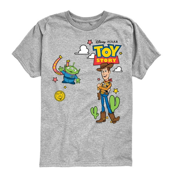 Toy Story - Toy Story Western - Youth Boys Short Sleeve Graphic T-Shirt