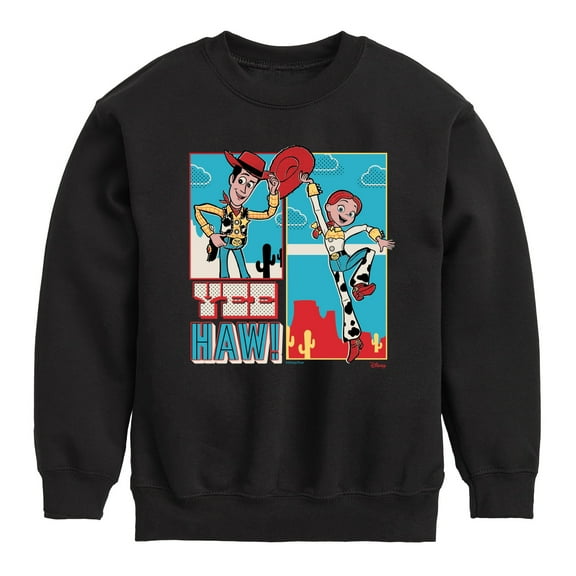 Toy Story 4 - Woody And Jessie - Toddler & Youth Crewneck Fleece Sweatshirt